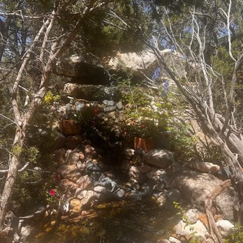 Windy Hills Lavender Farm - Trickling waterfall in back.... - Attraction Farms Near Me - Heber, Arizona