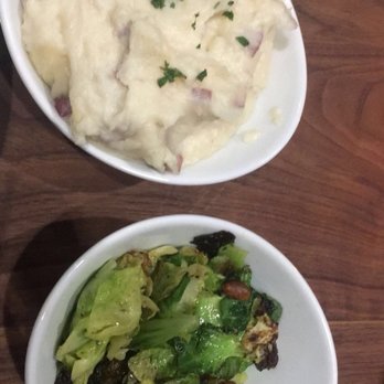 Echo & Rig - Brussels sprouts and garlic mashed potatoes- amazing - Steakhouses Near Me - Sacramento, California