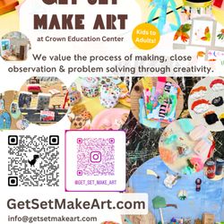 Get Set Make Art - Our new flyer is out!  
Check us out on Instagram too!!
