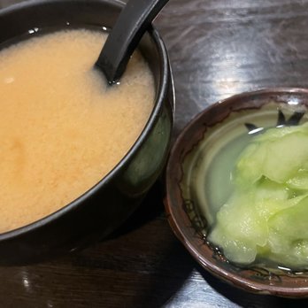 Yama Sushi Bar - Miso Soup and cucumber palate cleaner - Sushi Bars Near Me - Annapolis, Maryland Yama Sushi Bar - Miso Soup and cucumber palate cleaner - Sushi Bars Near Me - Annapolis, Maryland