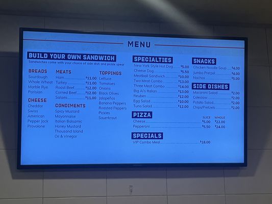 Menu photo 3 Big Als New Cumberland, WV