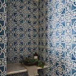 Battagliastile - Hand painted Tile make this Shower!