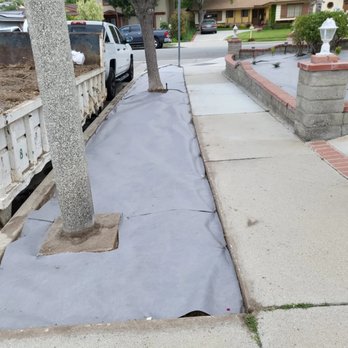 Utrilla's Landscape And Irrigation - Installing heavy duty weed barrier and also new drip system - Landscaping Near Me - sun valley, California Utrilla's Landscape And Irrigation - Installing heavy duty weed barrier and also new drip system - Landscaping Near Me - sun valley, California