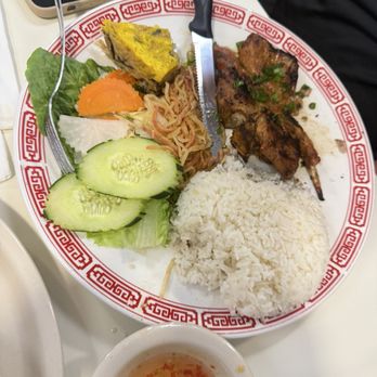 Pho Viet - Pork chop rice dish - Vietnamese Near Me - West Des Moines, Iowa Pho Viet - Pork chop rice dish - Vietnamese Near Me - West Des Moines, Iowa
