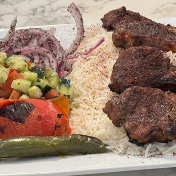 Lal Qila - Lamb chops kabob with rice - Persian/Iranian Near Me - Manchester, Missouri