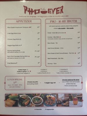 Menu photo 2 Pho Ever - Alhambra Alhambra, CA