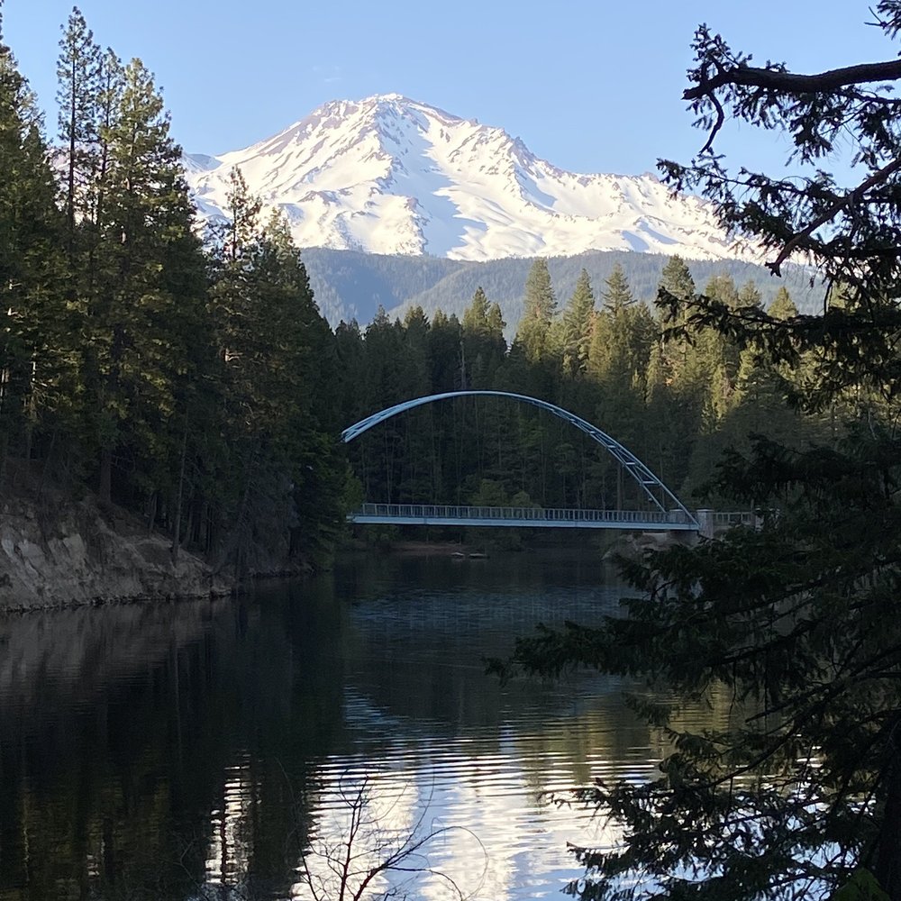 Lake Siskiyou Trail - Great "Kodak moment" of Mount Shasta from the trail. - Hiking Near Me - Mount Shasta, California