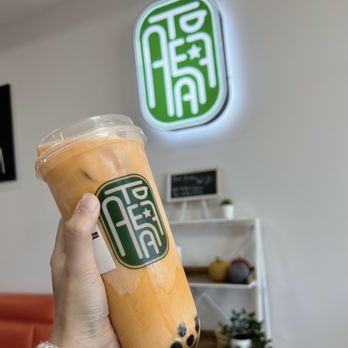 A Tea 7 - Thai milk tea with brown sugar boba. - Bubble Tea Near Me - San Diego, California A Tea 7 - Thai milk tea with brown sugar boba. - Bubble Tea Near Me - San Diego, California