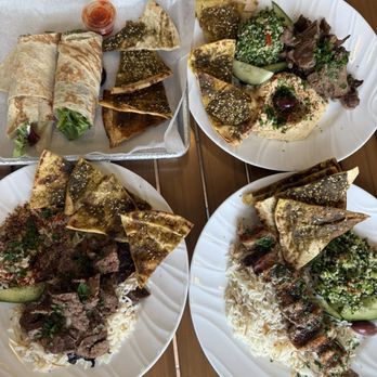 Jerusalem Market - Beef wrap, combination platter - Sandwiches Near Me - Greensboro, North Carolina