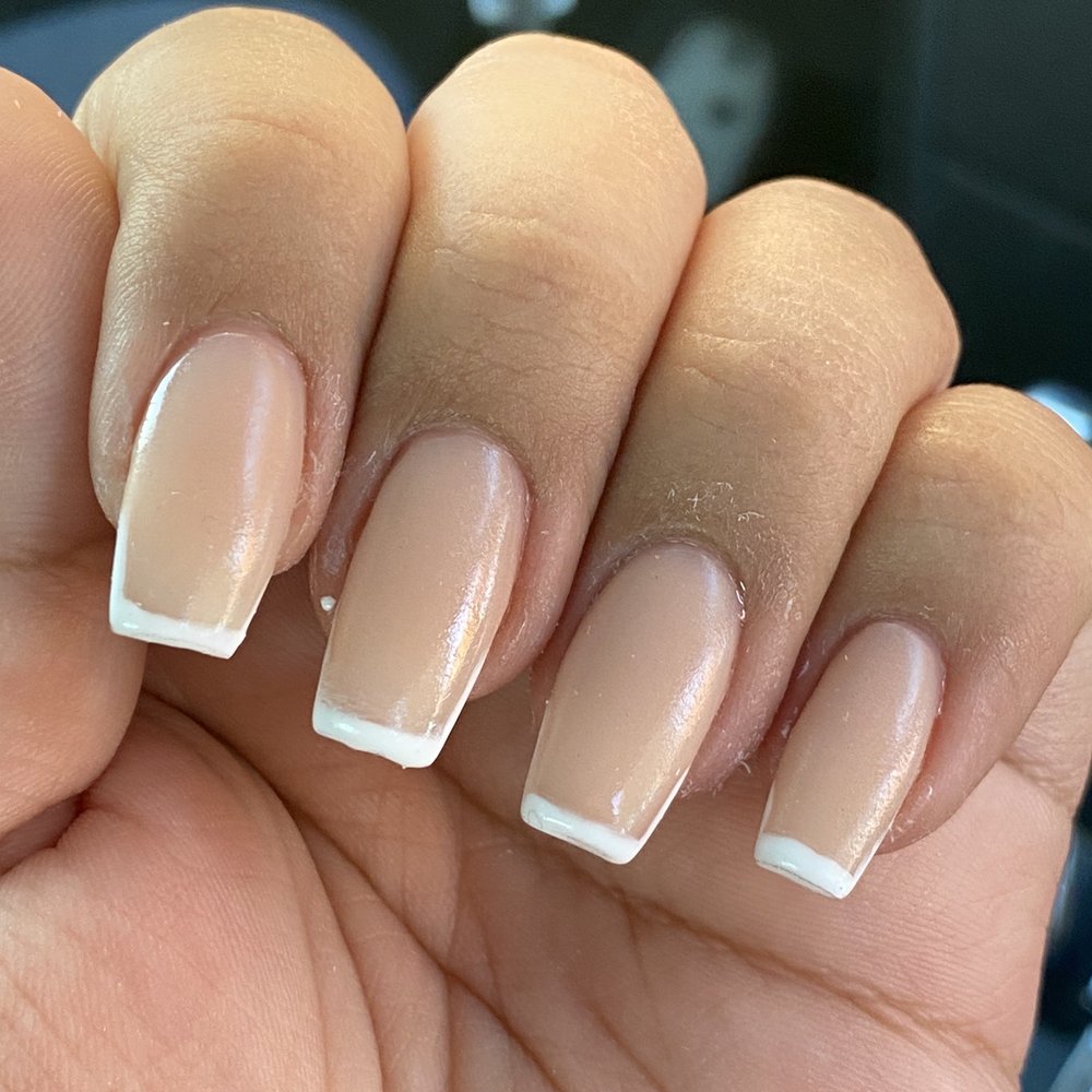 QT Nails & Spa - uneven lines, fingers left un cleaned. nails sticky because they didn't cure correctly under the light or have a good top coat. - Nail Salons Near Me - San Leandro, California QT Nails & Spa - uneven lines, fingers left un cleaned. nails sticky because they didn't cure correctly under the light or have a good top coat. - Nail Salons Near Me - San Leandro, California
