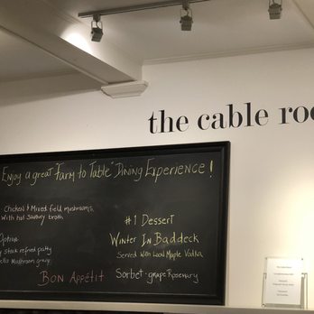 The Cable Room - Chalkboard - Seafood Near Me - Baddeck, Nova Scotia