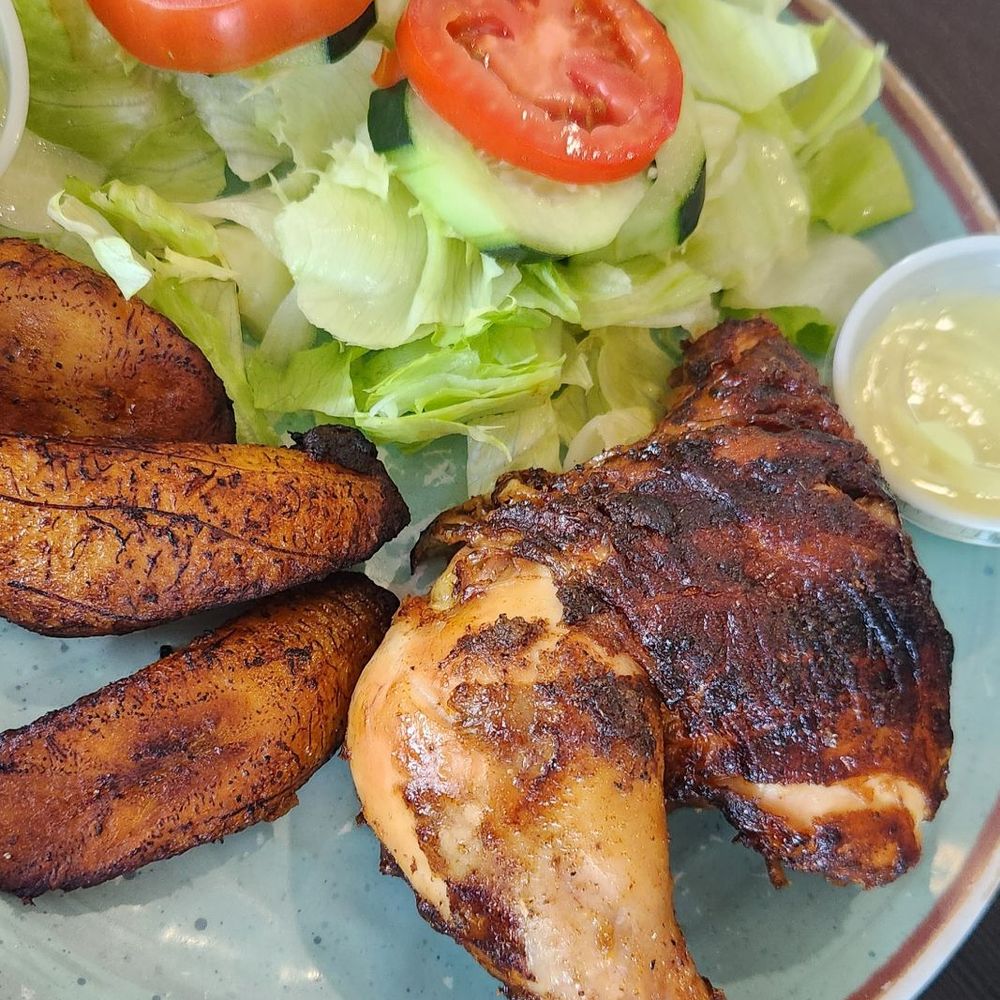 Los Andes Restaurant - 1/4 rotisserie chicken with two sides - Latin American Near Me - Jacksonville, Florida