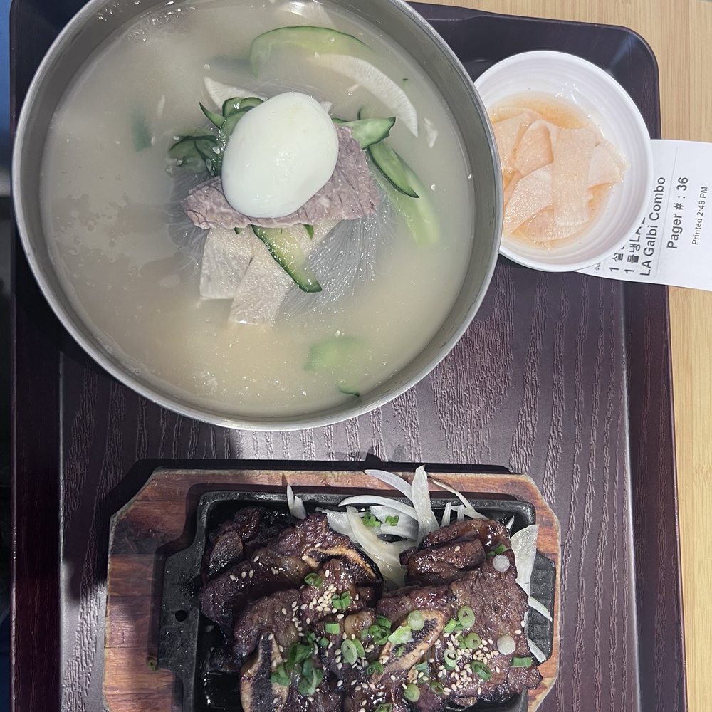 Cold noodle combo with Galbi