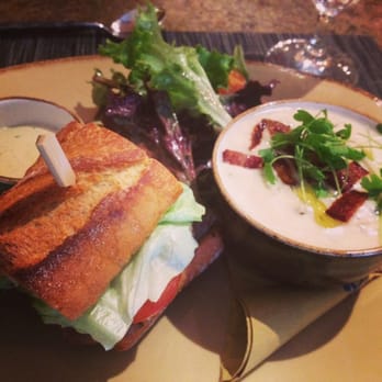 Pierrot Gourmet - Steak sandwich & bacon clam chowder - Coffee & Tea Near Me - Chicago, Illinois Pierrot Gourmet - Steak sandwich & bacon clam chowder - Coffee & Tea Near Me - Chicago, Illinois
