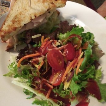 Magic Bistro - House salad and a half of the grown up grilled cheese sandwich - New American Near Me - El Paso, Texas