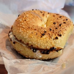 Everything Bagel with Cream Cheese Everything Bagel with Cream Cheese