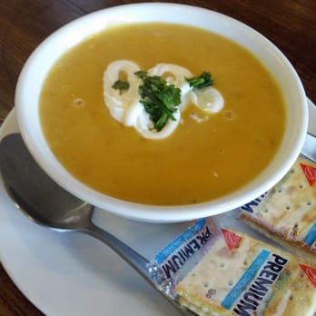 First Watch - Butternut squash soup with sour cream - American Near Me - Raleigh, North Carolina