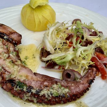 Cucina Venti Restaurant - Grilled Octopus (Served w/Frisée, Roasted Red Peppers, Kalamata Olives Salad, $26)- 2.5/5 stars - Italian Near Me - Mountain View, California Cucina Venti Restaurant - Grilled Octopus (Served w/Frisée, Roasted Red Peppers, Kalamata Olives Salad, $26)- 2.5/5 stars - Italian Near Me - Mountain View, California