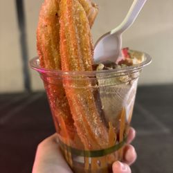 Churro affogato