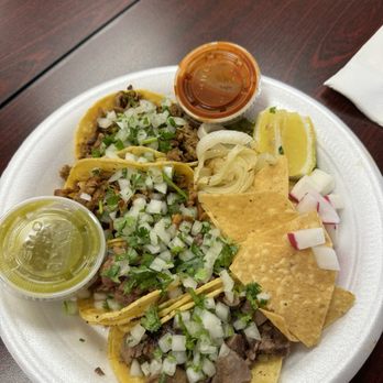 Taco Inn - From top to bottom: carne asada tacos, pastor taco, cabeza taco (was delicious), and lengua taco - Mexican Near Me - Oxnard, California Taco Inn - From top to bottom: carne asada tacos, pastor taco, cabeza taco (was delicious), and lengua taco - Mexican Near Me - Oxnard, California