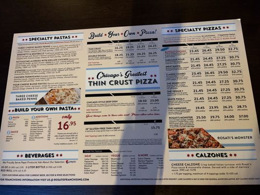 Menu photo 1 Rosati's Pizza Tucson, AZ Menu photo 1 Rosati's Pizza Tucson, AZ