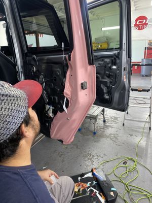 Photo of Rob's Glass Tinting - Culver City, CA, US. Door Jams wrapped