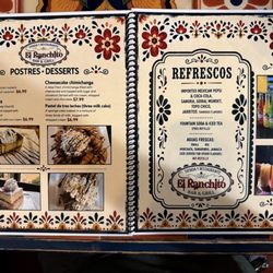 Tienda El Ranchito - Menu