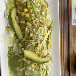 Fresh avocado burrito