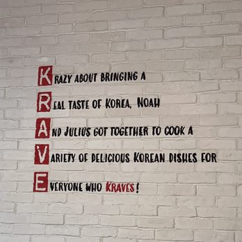 Krave - Cute wall - Asian Fusion Near Me - Atlanta, Georgia