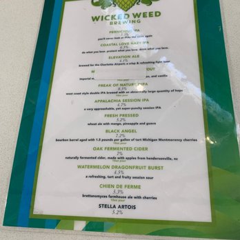 Wicked Weed Brewing - Great selection of draft beers - Pubs Near Me - Charlotte, North Carolina