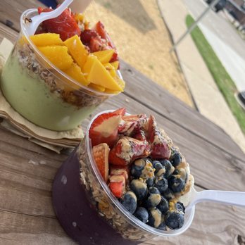 Smalls Acai Bowls - 013 (green base) & the OG (purple base) - Acai Bowls Near Me - Pantego, Texas Smalls Acai Bowls - 013 (green base) & the OG (purple base) - Acai Bowls Near Me - Pantego, Texas