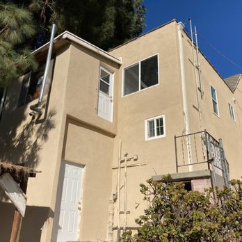 Memo and Sons Plastering - Completed project after sandblasting, skim coat application and color finish - Stucco Services Near Me