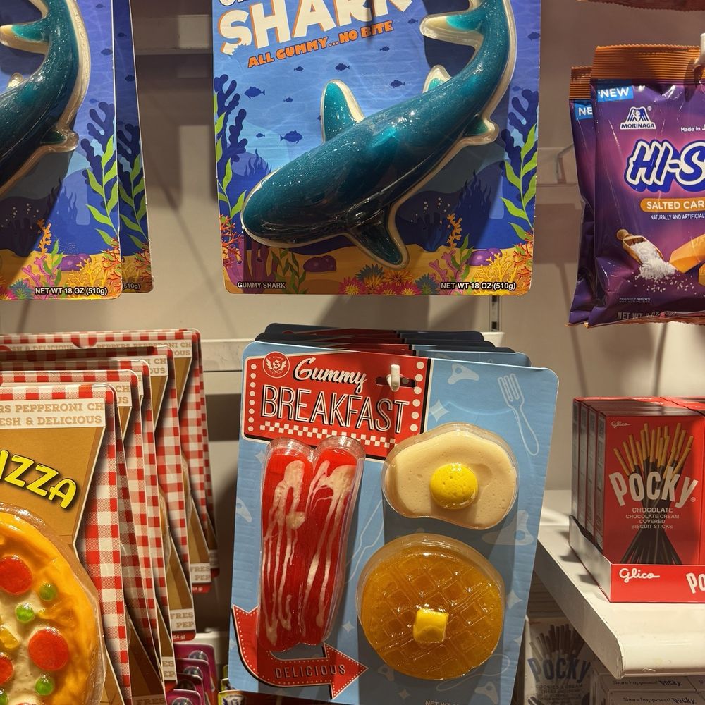 IT'SUGAR - a display of giant gummy shark snacks - Candy Stores Near Me - Denver, Colorado IT'SUGAR - a display of giant gummy shark snacks - Candy Stores Near Me - Denver, Colorado