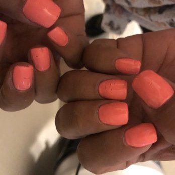 Niki Nail Spa - Zoom in. This was four hours after leaving the salon. - Nail Salons Near Me - El Paso, Texas