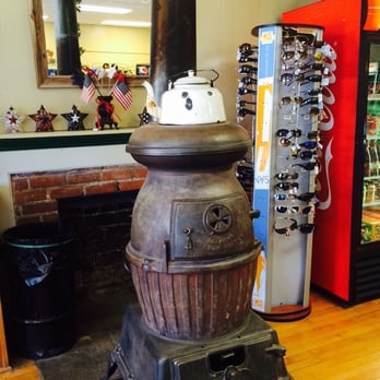 Mosca Pit-Stop - a coffee pot on top of a wood burning stove - Convenience Stores Near Me - Mosca, Colorado