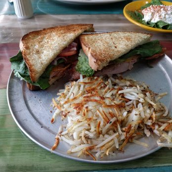 What's Crackin Cafe - Toasted cool club sandwich with hash browns. - Breakfast & Brunch Near Me - Mesa, Arizona What's Crackin Cafe - Toasted cool club sandwich with hash browns. - Breakfast & Brunch Near Me - Mesa, Arizona