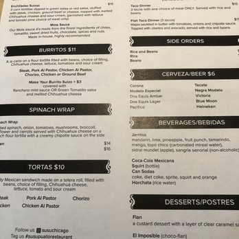 Susupuato Restaurant - Menu - Mexican Near Me - Chicago, Illinois Susupuato Restaurant - Menu - Mexican Near Me - Chicago, Illinois