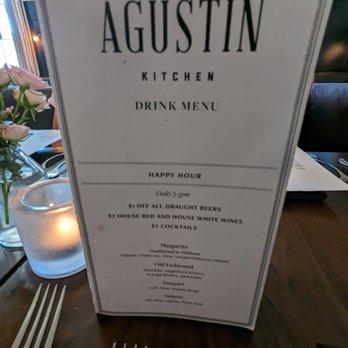 Agustin Kitchen - Drink menu - New American Near Me - Tucson, Arizona