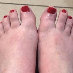 Elegant Nails & Spa - Pedicure with OPI's Big Apple Red