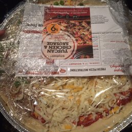 Unbaked create your own pan pizza Unbaked create your own pan pizza