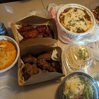 Hancook - Chicken wings, ro se k-dduk, japchae, corn cheese - Korean Near Me - Oakland, California