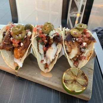 Spire 73 - BLACKENED FISH TACOS - Cocktail Bars Near Me - Los Angeles, California Spire 73 - BLACKENED FISH TACOS - Cocktail Bars Near Me - Los Angeles, California