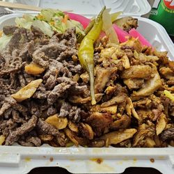 Enzo's Donair - Half chicken half beef