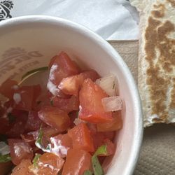 Wendy's - Paid for pico de gallo and got pretty much tomatoes. No jalapeño what so ever , plus a chinsy quesadilla. I'm just like wow right now.