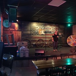 Karaoke stage and DJ D-Nice Karaoke stage and DJ D-Nice