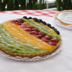 Panetela - Postre tarta de frutas