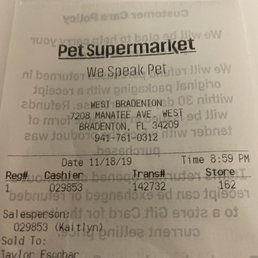 Receipt with time before closing and rude managers name on it Receipt with time before closing and rude managers name on it