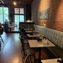 Seating in the bar area