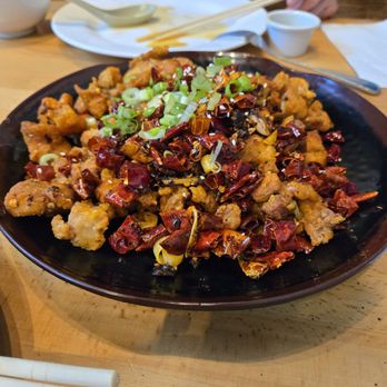 Hi Trendy Dumpling - Spicy chicken cube - Szechuan Near Me - Houston, Texas Hi Trendy Dumpling - Spicy chicken cube - Szechuan Near Me - Houston, Texas