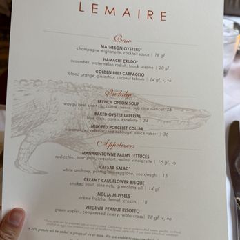 Lemaire Restaurant - New American Near Me - Richmond, Virginia Lemaire Restaurant - New American Near Me - Richmond, Virginia
